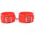 Силиконовые манжеты DS Fetish Silicone hand cuff red