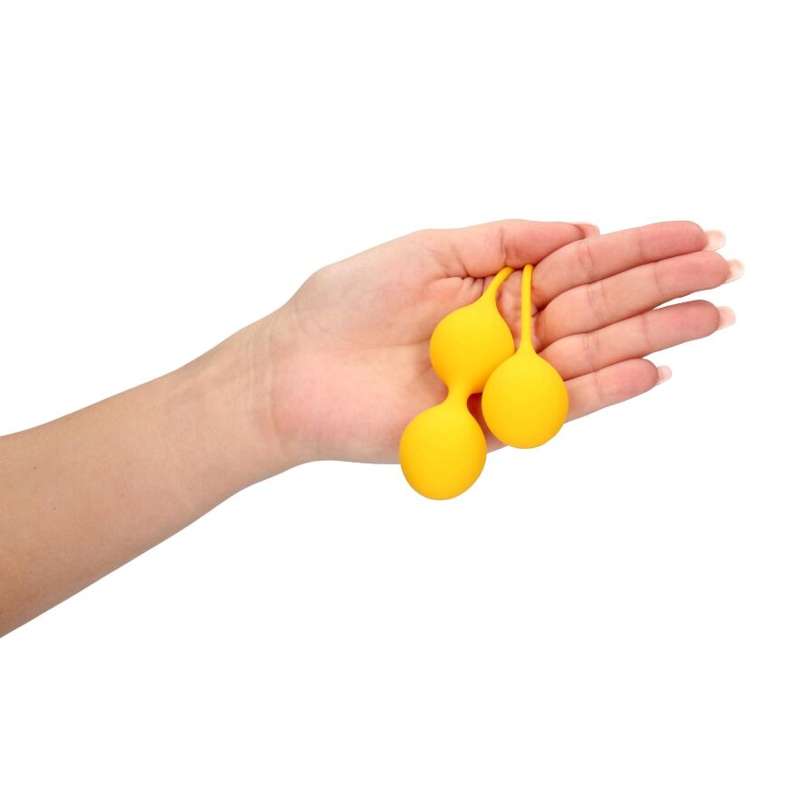 Набор вагинальных шариков - Loveline Silicone Kegel Balls Training Set Carambola