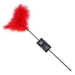 Лоскітка з пером індика Art of Sex - Feather Paddle, червона