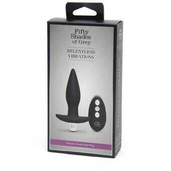 FS80007 Анальная пробка с вибрацией и пультом ДУ Коллекция: Relentless Vibrations Fifty Shades of Gr