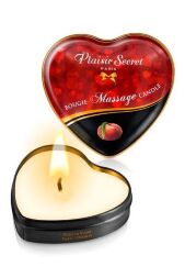 Распродажа!!! Массажная свеча-сердечко Plaisirs Secrets Peach (35 мл) (срок 09.2025)