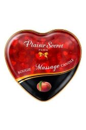 Распродажа!!! Массажная свеча-сердечко Plaisirs Secrets Peach (35 мл) (срок 09.2025)