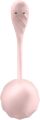 Смарт-віброяйце Satisfyer Ribbed Petal Connect App Rose, керування зі смартфона, пульт ДК