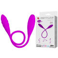 Двусторонний вибратор PRETTY LOVE Snaky Vibe, фиолетовый