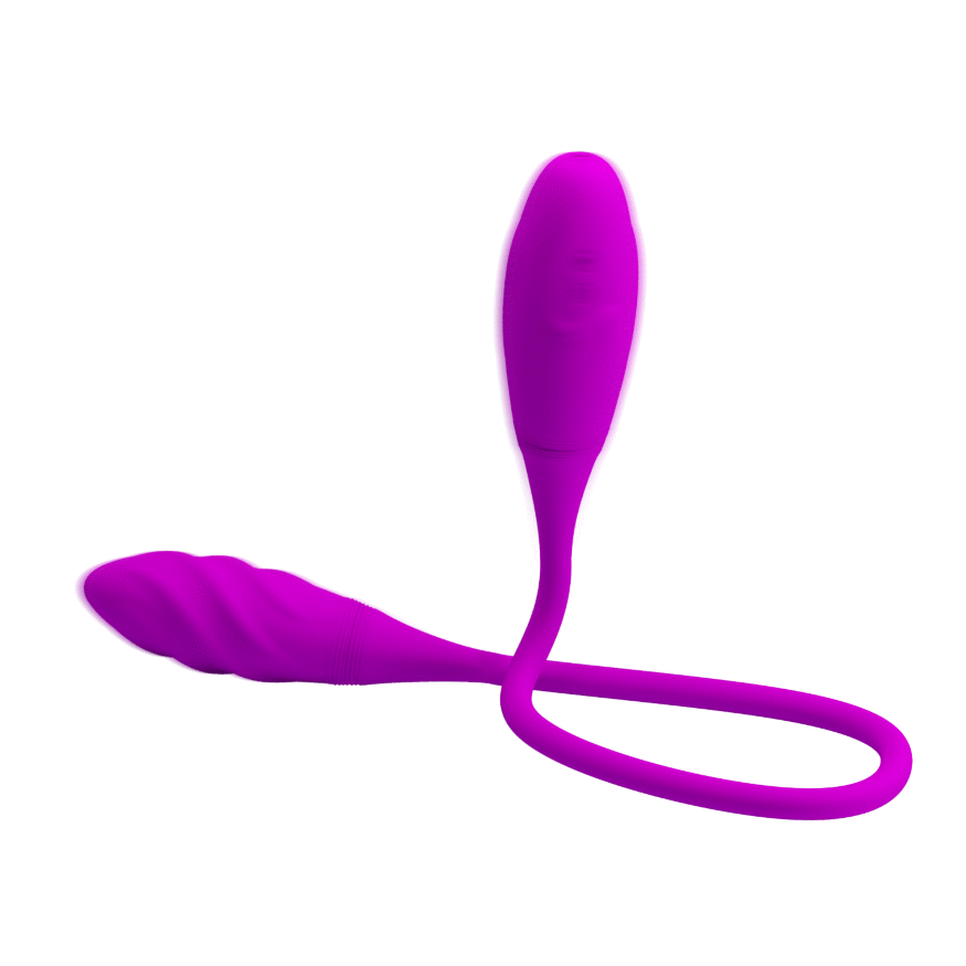 Двусторонний вибратор PRETTY LOVE Snaky Vibe, фиолетовый
