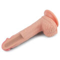 Реалістичний фалоімітатор на потужній присосці Dual-Layered Silicone Cock 8.5" Flesh