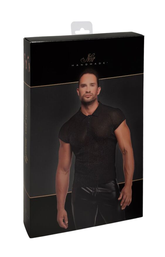 Мужское поло Noir Handmade H082 Onyx veil polo L
