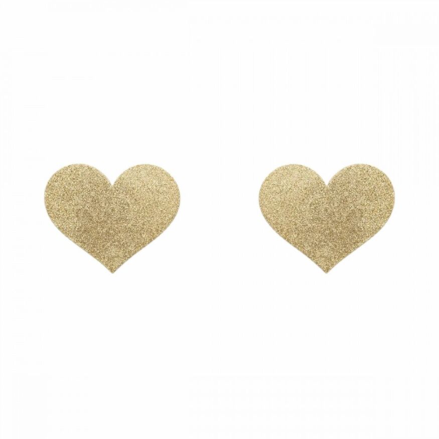Пестисы в виде сердечек Bijoux Indiscrets, золотистые