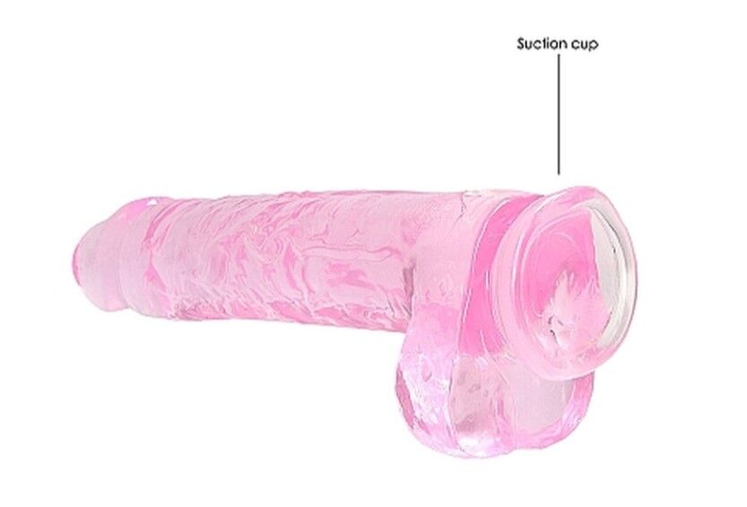 Фаллоимитатор реалистичный - Realrock Dildo With Balls 9'/23 см Pink