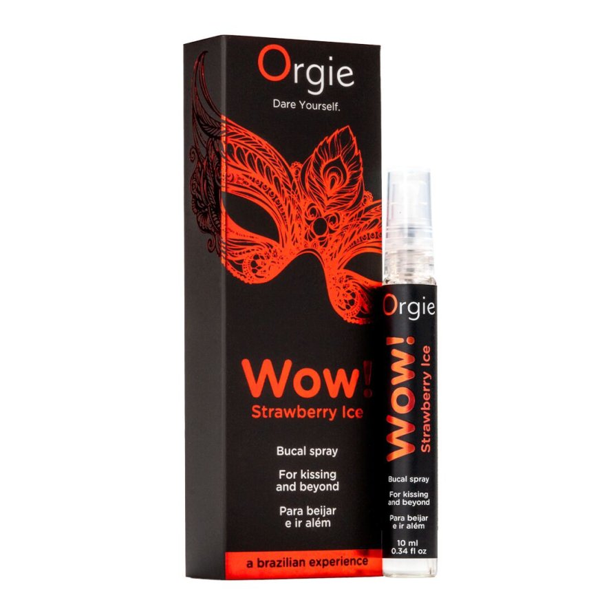 Спрей для орального сексу Orgie  -  Wow! Strawberry Ice (10 мл) з охолоджувальним ефектом