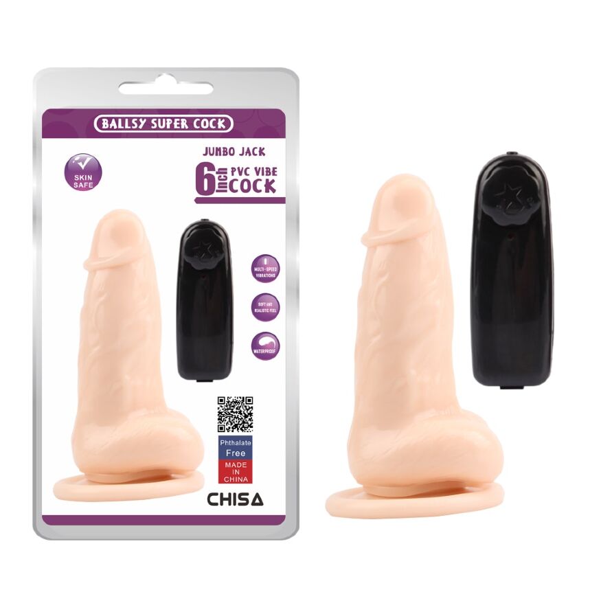 Вибратор на присоске 15 см/4 см Chisa Jumbo Jack