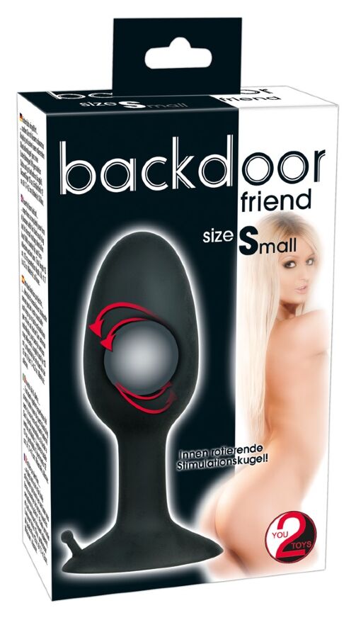Анальна пробка з рухливою кулькою всередині - Backdoor Friend Small