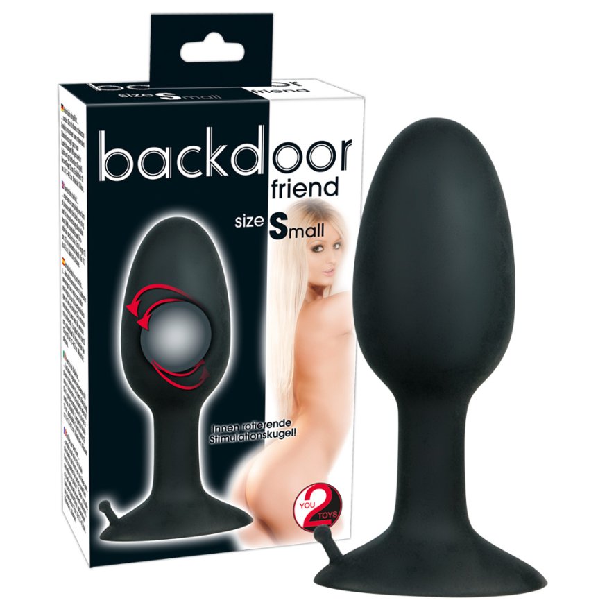 Анальна пробка з рухливою кулькою всередині - Backdoor Friend Small