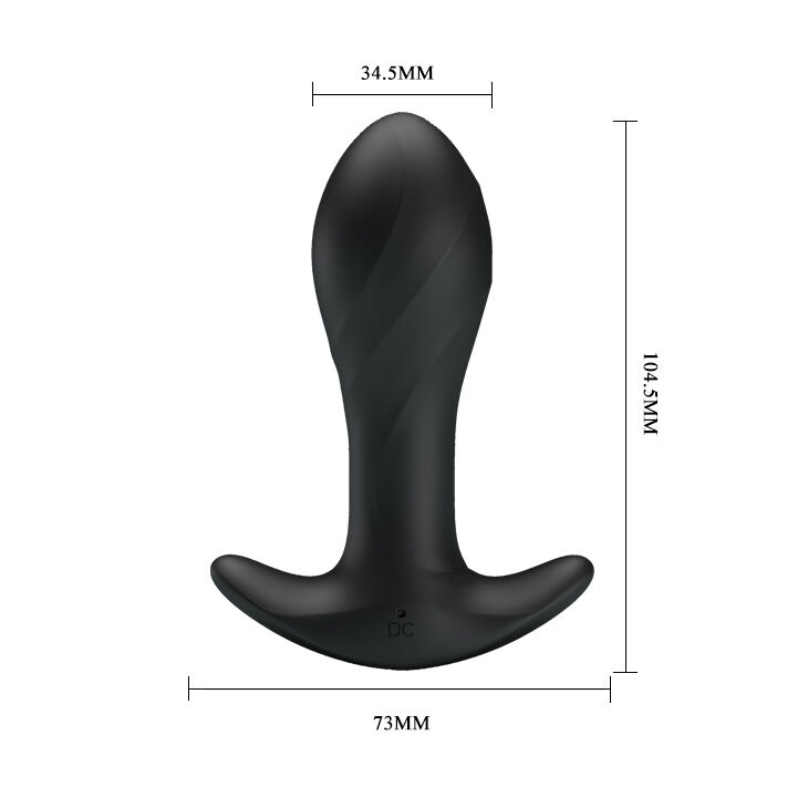 Анальна пробка - Pretty Love Anal Plug Massager Black