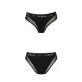 Трусики с прозрачной вставкой PS002 PANTIES black XL - Passion