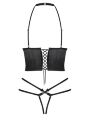 Комплект Obsessive Delishya set 2-pcs black S/M