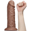 Реалістичний фалоімітатор значного розміру King-Sized Realistic Chubby Dildo 10.5" Brown