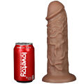 Реалістичний фалоімітатор значного розміру King-Sized Realistic Chubby Dildo 10.5" Brown