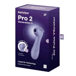 Розкішний симулятор орального сексу - Satisfyer Pro 2 Generation 3 With Liquid Air Lilac