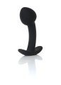 Анальна пробка - Silicone Black Curved Plug S