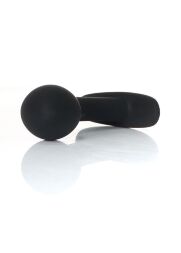 Анальна пробка - Silicone Black Curved Plug S