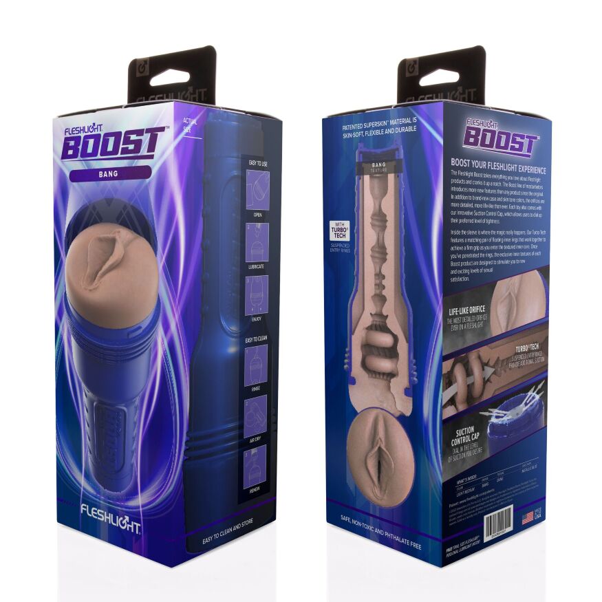 Мастурбатор вагина с новой турбо текстурой Fleshlight Boost Bang