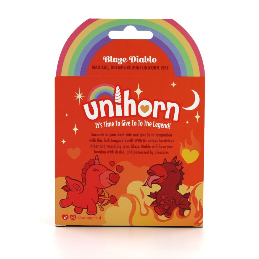 Вибратор-единорожка Unihorn - Blaze Diablo, ласкающий язычок