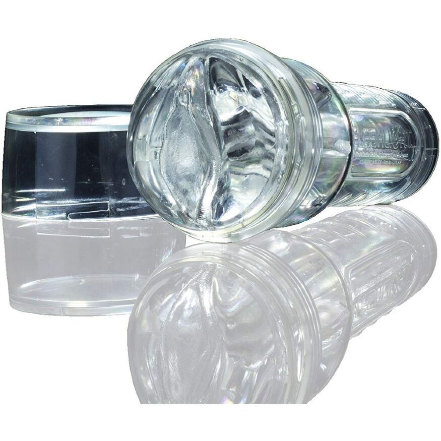 Мастурбатор вагина в колбе, киберкожа Fleshlight Ice Lady Crystal, прозрачный