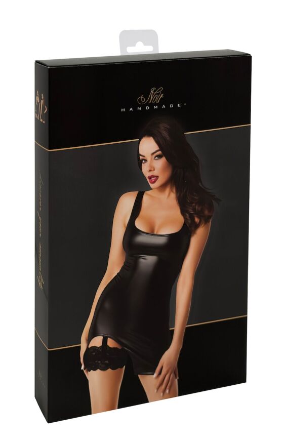 Сукня Noir Handmade F344 Powerwetlook dress with garter - M