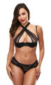 Комплект с вырезом крест-накрест CRISS CROSS BIKINI SET BLACK, S/M