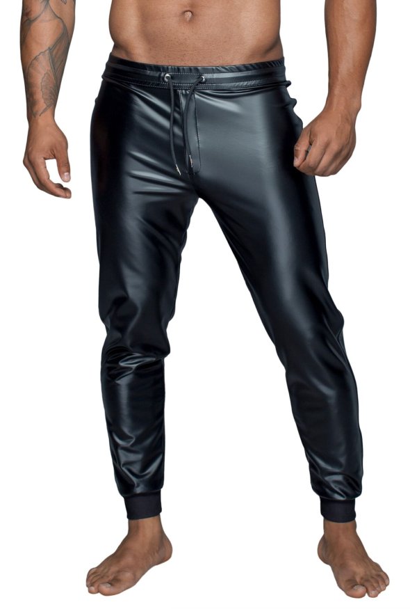 Чоловічі трегінси Noir Handmade H063 Powerwetlook treggings, M, мокрий ефект