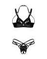 Комплект Obsessive Keira Lise 2-pcs crotchless set L/XL