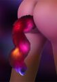 Анальная пробка с хвостом и подсветкой Taboom Unicorn Tail &amp; Buttplug LED