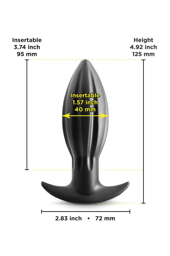 Анальная пробка NS Novelties RENEGADE BOMBA BLACK SMALL