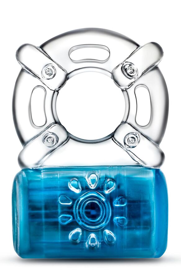Эрекционное виброкольцо PLAY WITH ME ONE NIGHT STAND VIBRATING C-RING BLUE