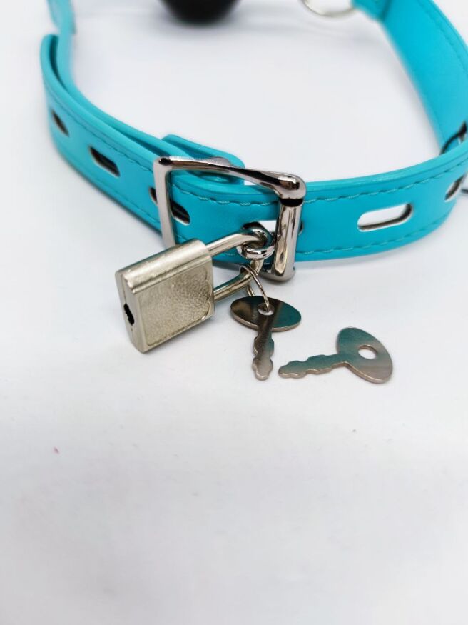 Кляп DS Fetish Ball gag blue