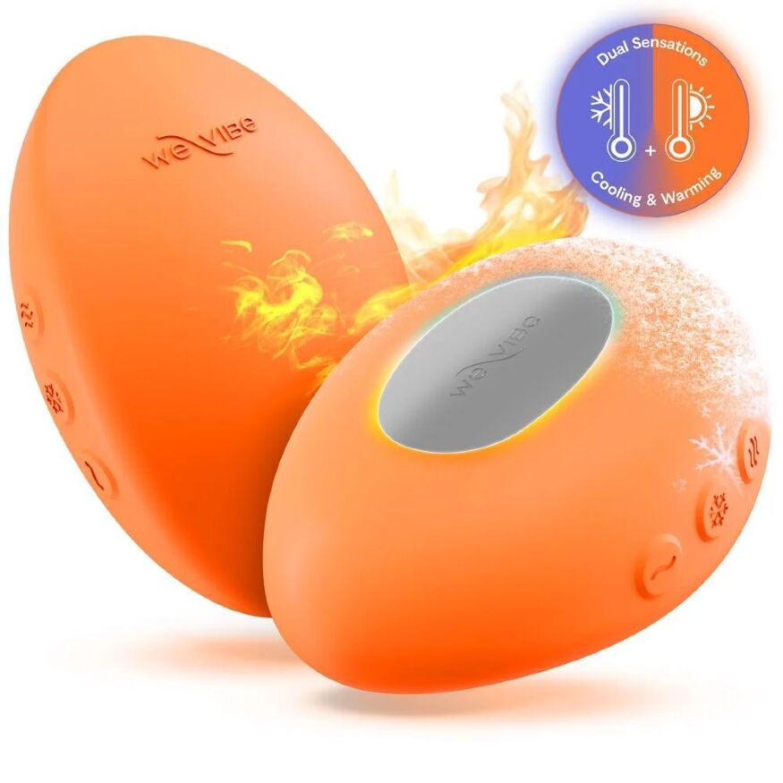 Клиторальный вибратор We-Vibe Temp Tangerine с функцией нагрева и охлаждения, оранжевый