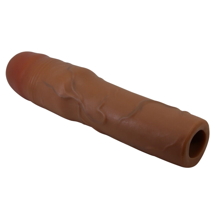 Подовжуюча насадка презерватив Pretty Love - Kylian 3" Brown, BI-026257-1