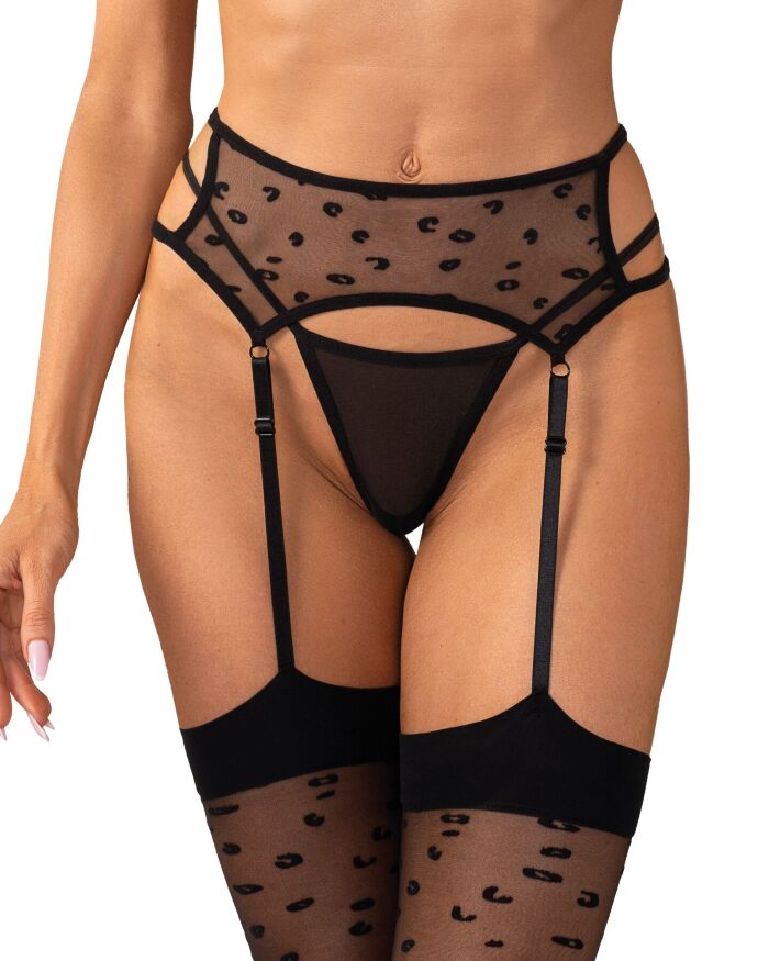 Чулки-стокинги Obsessive Isinne garter stockings S/M/L