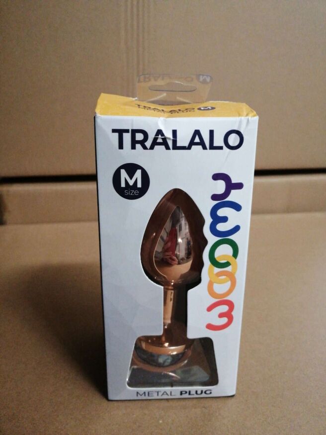 Анальная пробка Wooomy Tralalo Metal Plug Size M (мятая упаковка)