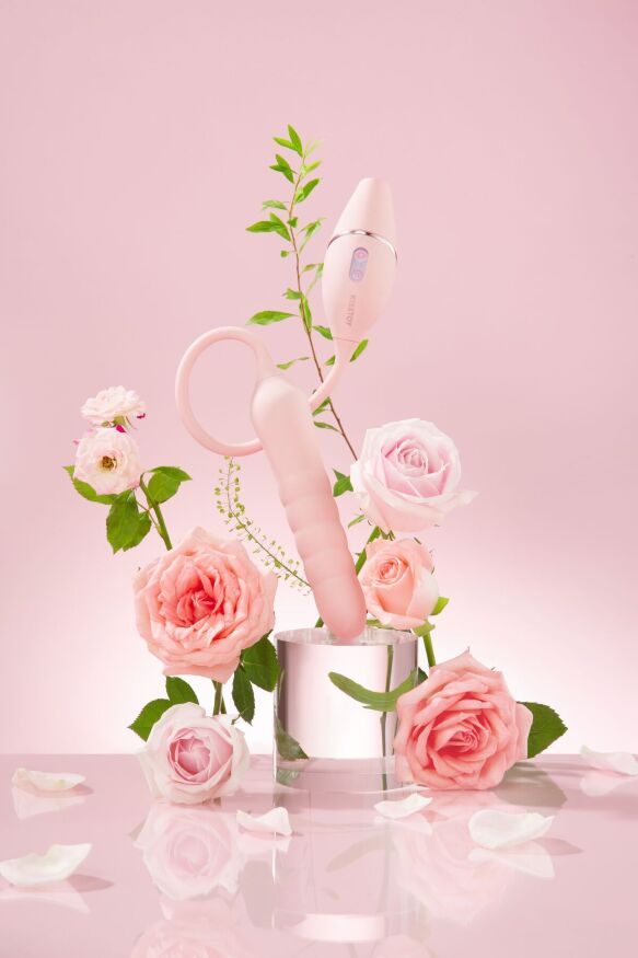Пульсатор с вакуумным стимулятором KISSTOY Cathy III Pink, 5 режимов вакуума, 10 режимов пульсации