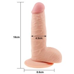 Мʼякий фалоімітатор - The Ultra Soft Dude 7.5"