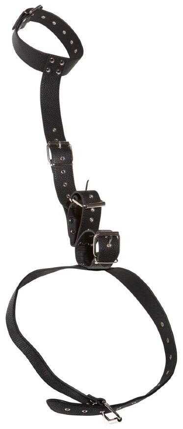Система фиксации Bad Kitty Neck and Hand Restraints, черного цвета