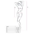 Бодистокинг Passion BS027 white, платье-сетка на бретелях, очень откровенное