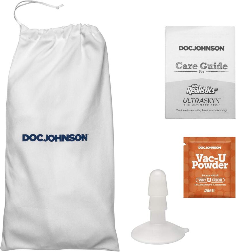 Кончающий фаллоимитатор Doc Johnson The Realistic Cock ULTRASKYN - Squirting 9,5 Inch Chocolate