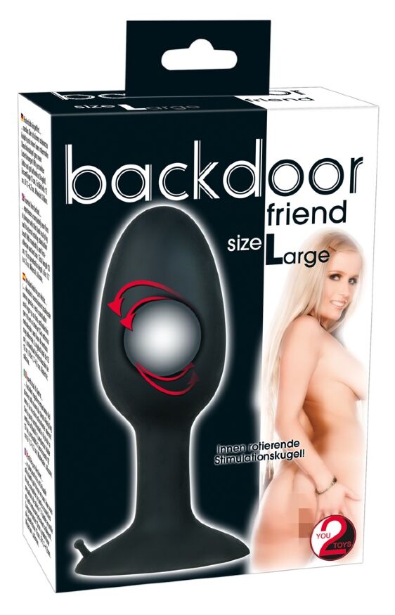 Анальная пробка с металлическим шариком Backdoor Friend L