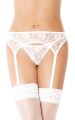 Пояс для панчіх мереживний Soft Line білий, S/M