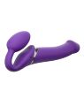 Безремневий страпон з вібрацією, Strap On Me-Strapless Vibrating, фіолетовий, 19 х 3.7 см