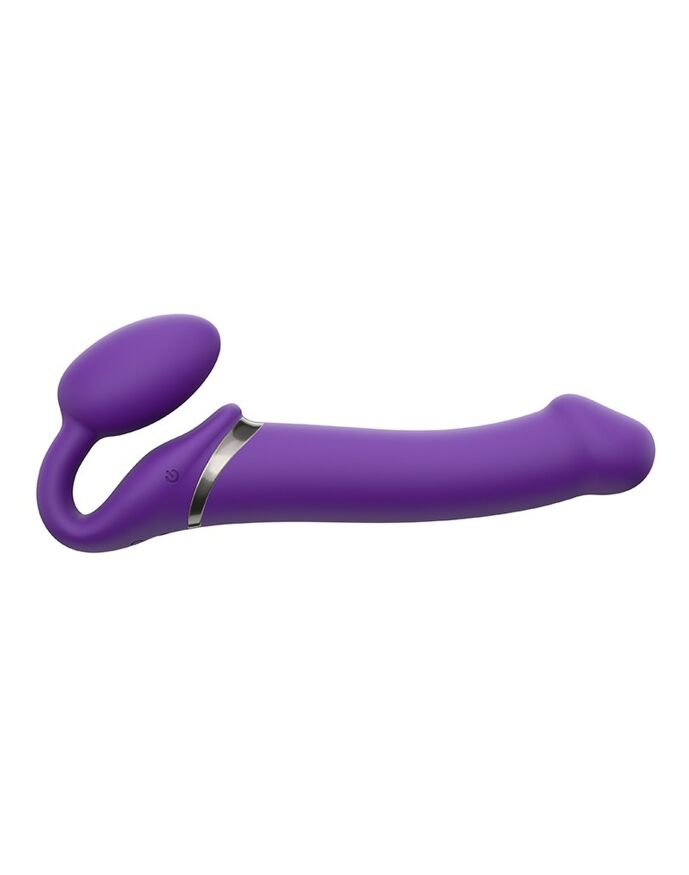 Безремневий страпон з вібрацією, Strap On Me-Strapless Vibrating, фіолетовий, 19 х 3.7 см