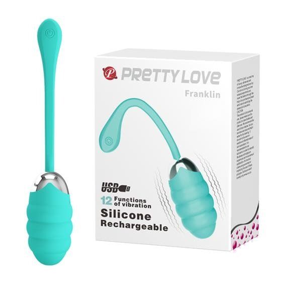 Віброяйце 12 функцій - Pretty Love Franklin Vibrating Egg Mint